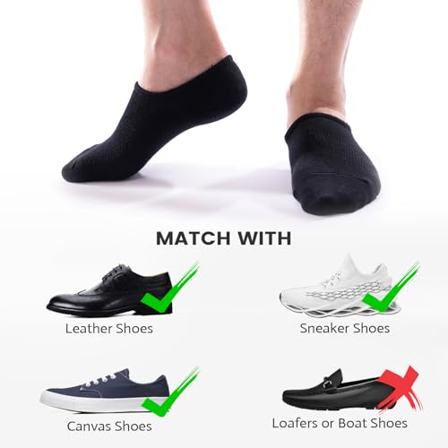 IDEGG No Show Socks Men Low Cut Ankle Short Socks for Men Casual Athletic Socks with Non-Slip Grip4