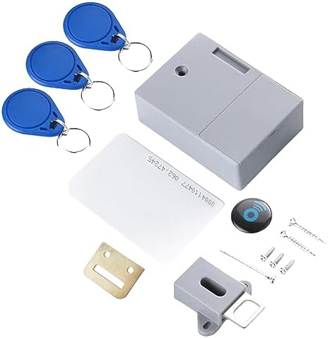 Sporgo Smart Schrankschloss NFC - Lochfreies Möbelschloss Mit RFID Karten & Schlüsselanhänger