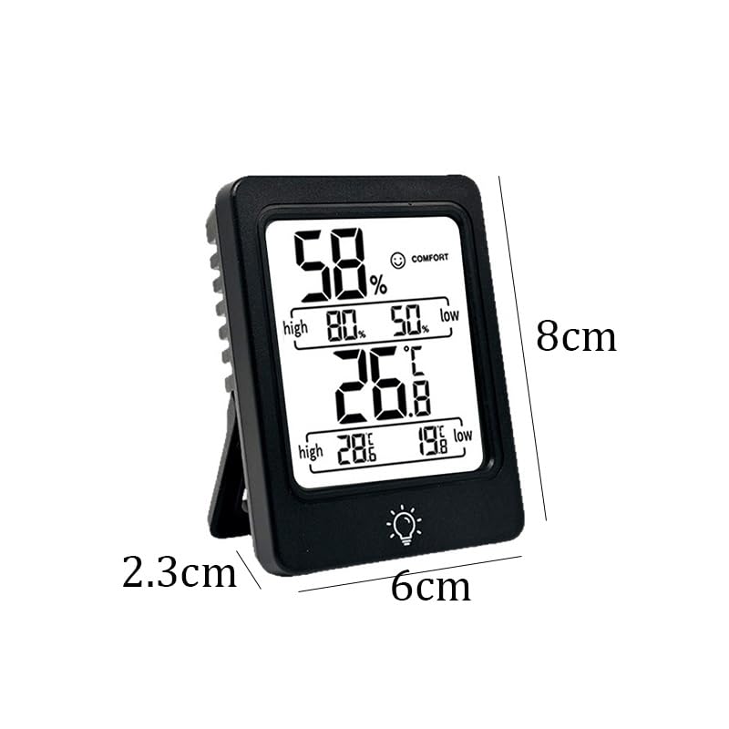 Digital Humidity Temperature Meter Magnetic Base for Home Use in Indoor Areas