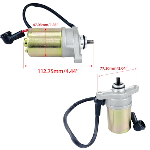 Kit de motor de arranque, accionamiento y relé de solenoide para GY6 47 49 50 60 80 100cc miniatura 4