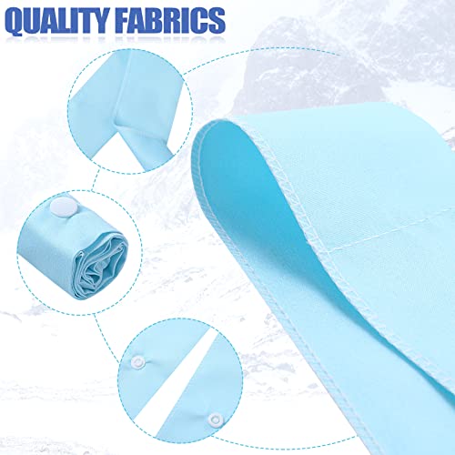 6 Pcs Cooling Neck Wrap with Button Ice Bandana Cooling Scarf for Neck Women Men Hot Summer Outdoors Activities3