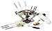 Produktbild Emerio HPS-121313, Asia Brühe Fondue für Fisch-Fleich-Gemüse, inkl. Grillplatte und Glasdeckel, 4L Kapazität, 2 Heizstufen elektrischer Hot Pot Set, Edelstahl
