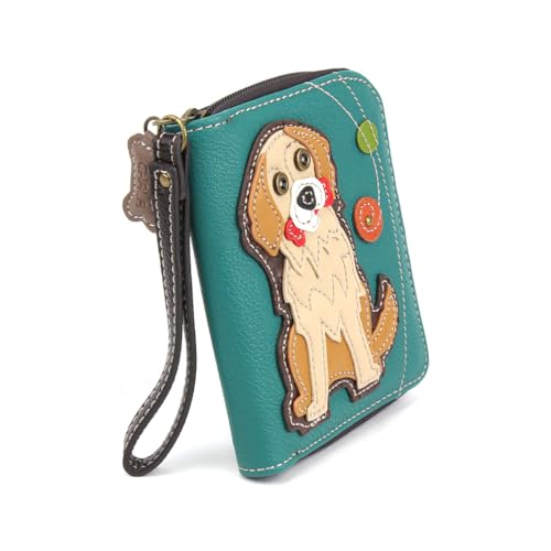 Image of CHALA Zip Around Wallet, Wristlet, 8 Credit Card Slots, Sturdy Pu Leather