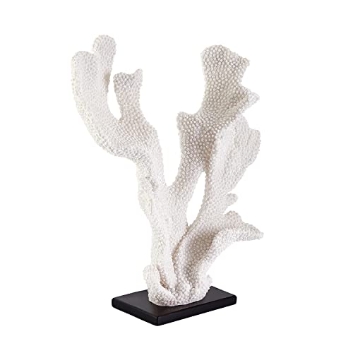 Otartu White Coral Reef Sculpture Décor,Artificial Coral Decor Statue For Aquarium Decor,Ocean Décor For Ocean Theme Home,Wedding Living Room Bathroom Decor #TOP1