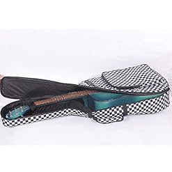 SECOLI Sac à dos professionnel pour guitare acoustique, portable, durable, noir et blanc, en maille, souple, housse épaisse, imperméable, facile à transporter, noir/blanc, 107x41x13cm - Les Beatles, Paul McCartney, John Lennon, RIngo Starr, George Harrison SECOLI Sac à dos professionnel pour guitare acoustique, portable, durable, noir et blanc, en maille, souple, housse épaisse, imperméable, facile à transporter, noir/blanc, 107x41x13cm – Image 4