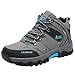 Produktbild Littleplum Herren Wanderstiefel Leichte Wanderschuhe Atmungsaktiv Stiefeletten High Top Sportschuhe Outdoor Rutschfeste Trekkingschuhe, 18 Grau, 42 EU