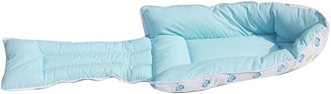 Miniatura 3 de BlueQueen Colcha de bebé de color azul saco de dormir para bebé bolsa de transporte de 252 x 161in  Mantas unisex para envolver bebés suaves y