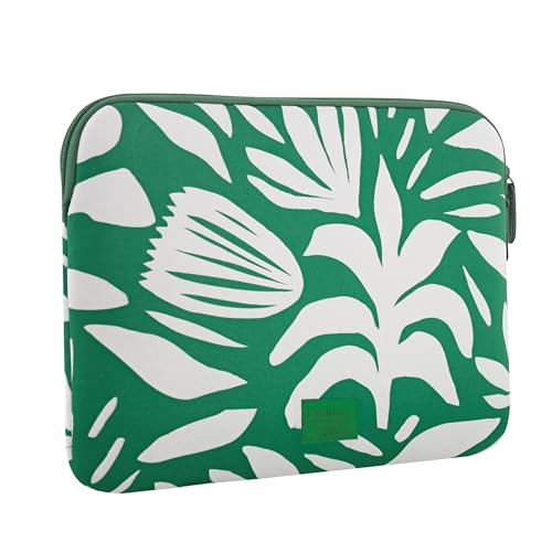 Funda de ordenador a prueba de golpes T'nB Garden de plástico reciclado RPET verde