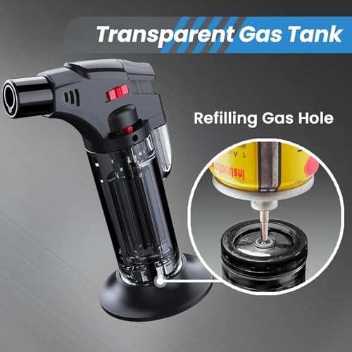 Image of Gadget Deals- Jet Flame Lighter | Flame Lighter | Blow Torch |Gas Lighter for Kitchen | Refillable Cigarette Lighter | Gun Lighter | Jet Flame Torch Barbeque (BBQs) (Color May VAY)