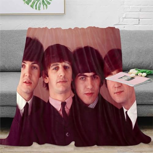 CHEWYZ Couverture 3D The Beatles-Couverture Polaire en Flanelle pour Adultes et Enfants en Peluche Douce pour canapé, Couverture en Flanelle Douce et Confortable (180x200cm) - Les Beatles, Paul McCartney, John Lennon, RIngo Starr, George Harrison CHEWYZ Couverture 3D The Beatles-Couverture Polaire en Flanelle pour Adultes et Enfants en Peluche Douce pour canapé, Couverture en Flanelle Douce et Confortable (180x200cm) – Image 4