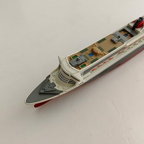Maquette de Bateau Queen Mary 2, Échelle 1/1400 Paquebot en Alliage Diecast, Modèle de Collection Détaillé & Ornement Miniature, Cadeau Parfait pour Collectionneurs, Décoration Maison Bureau