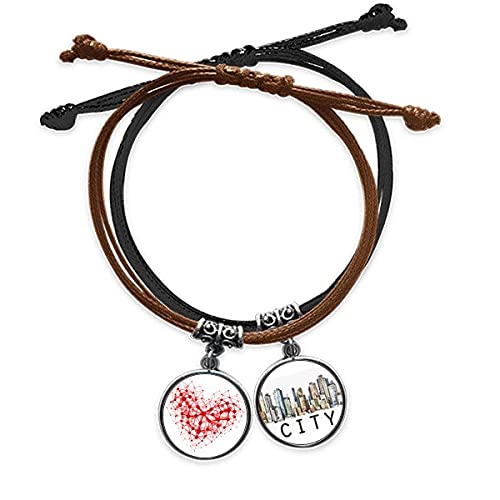 Bracelet Cuir Sidi Structure Atomique Physique Rouge : L'Excellence du Bijou Scientifique