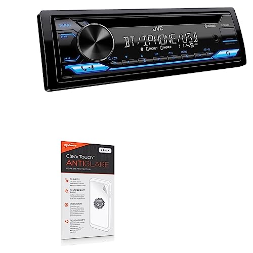 BoxWave Screen Protector Compatible with JVC KD-SR86BT - ClearTouch Anti-Glare (2-Pack), Anti-Fingerprint Matte Film Skin