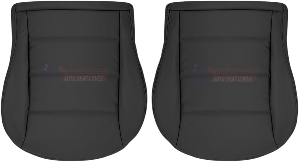 1999 to 2004 fits Volkswagen Jetta Driver & Passenger Bottoms Leather Cover Black