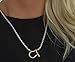 14k Yellow Gold Lucky Horseshoe Necklace For Women - 925 Sterling Silver Personality Animal Horseshoe Pendant Necklace Horse Jewelry For Men