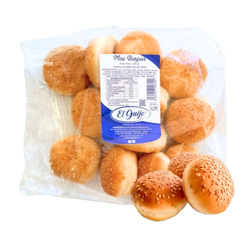IPACK Pan Mini Hamburguesa con Sésamo, Pack 3 x 250 g (36 mini panes, 750 g) | Ideales fiestas y eventos | Hechos en España.