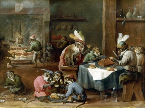 Affiche impression prints toile pour habiller un grand mur vide avec David Teniers