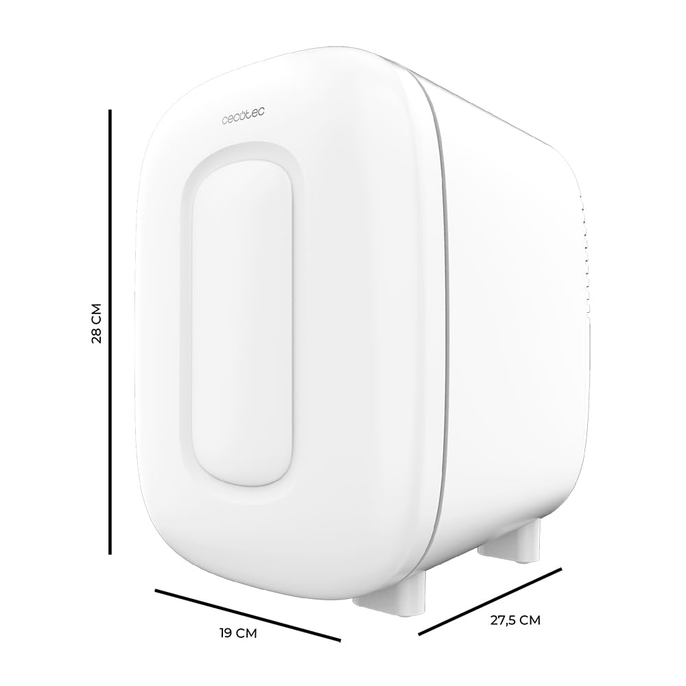Cecotec Mini Nevera Bolero MiniCooling 4L Bora White, Funcionamiento 12V-220V, Compatible coche y caravanas, Función enfriamiento y calentamiento, Rango temperatura 5-65º, Transporte fácil