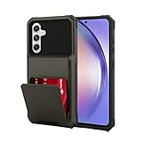 Marphe Wallet Case for Samsung Galaxy A54 5G Case with 4-Card Credit Card Holder Slot Shockproof Cover Hybrid Heavy Duty Protection Armor Phone Case Compatible with Galaxy A54-Gray
