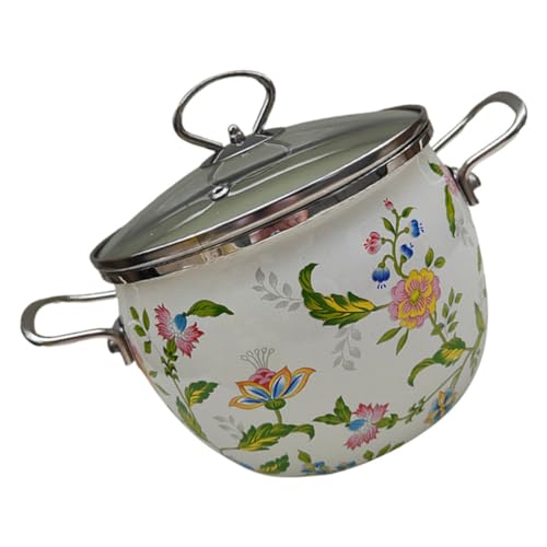 Alipis olla de sopa de esmalte espesado sartenes antiadherentes sartén antiadherente sartén eléctrica utensilios de cocina para acampar Bote Lo esencial del hogar Pot de guiso de hogares