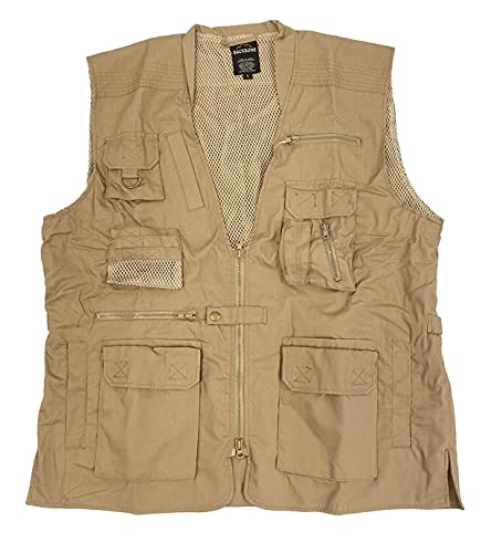 BACKBONE Mens Travel Fishing Hunting Camping Tactical Vest Safari Explorer Photographer Vest
