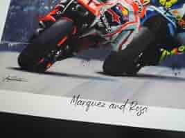 マルク・マルケス MotoGP 高級 キャンバス アート パネル ポスター A1