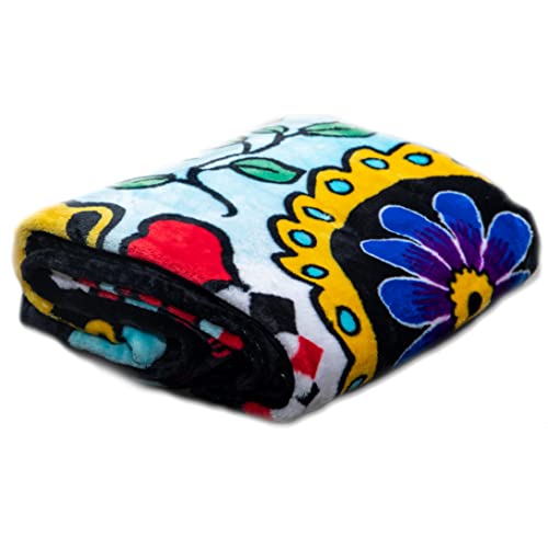 Hipfree Sugar Skull Blanket - Day Of The Dead Blanket 50" X 60" - Soft Throw Blanket For Couch Super Cozy Blanket For All Seasons - Sugar Skull Gifts For Women & Men #TOP3