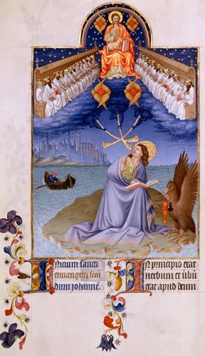 Saint Jean a Patmos Miniature par Pol De Limbourg : tableau graffiti pour murs ternes