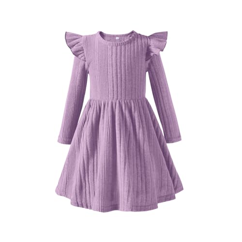 Kionio Weihnachtskleid für Kleinkinder, Mädchen, Baby-Pullover, Rüschen,...