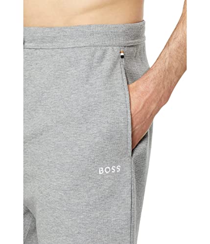 Image of BOSS Men's Waffle Contrast Logo Lounge Shorts