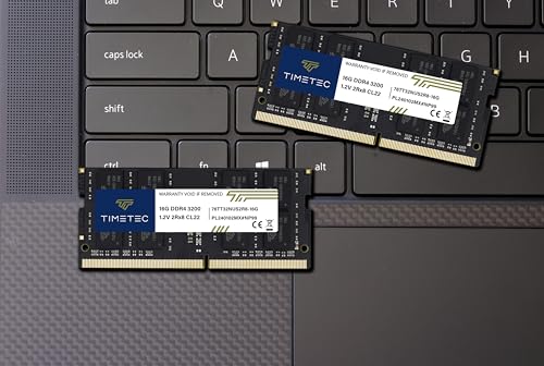 Image of Timetec 16GB DDR4 3200MHz (DDR4-3200) PC4-25600 Non-ECC Unbuffered 1.2V CL22 2Rx8 Dual Rank 260 Pin SODIMM Compatible with AMD and Intel Gaming Laptop Notebook PC Computer Memory RAM Module Upgrade