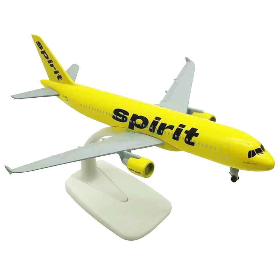 Image of American Spirit A320 Aircraft Model | 1:300 Scale | Die-Cast Alloy Airplane Model | Premium Collectible Display Plane for Aviation Enthusiasts | Multicolor