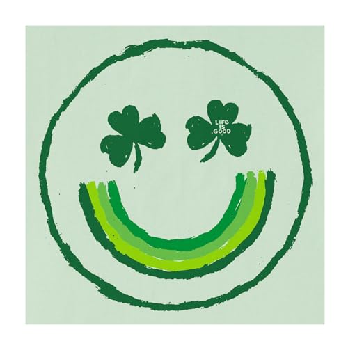 T-Shirt Graphique Trèfle et Smiley pour Vos Sorties Décontractées d'Été