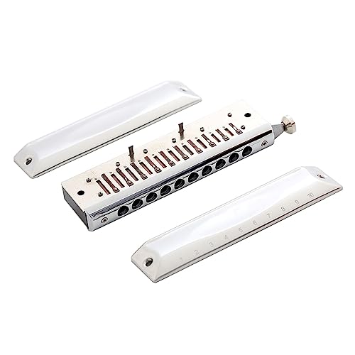 PacuM Harmonica par Instrument Clé Harmonica Chromatique 10 Trous Harpe Orgue à Bouche Clé C Peigne Argent Instruments de Musique Professionnels Harmonica - Les Beatles, Paul McCartney, John Lennon, RIngo Starr, George Harrison PacuM Harmonica par Instrument Clé Harmonica Chromatique 10 Trous Harpe Orgue à Bouche Clé C Peigne Argent Instruments de Musique Professionnels Harmonica – Image 5