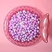 GOGOSO Ball Pit Balls,Plastics Balls for Ball Pit, Stars Hearts Shape for PastelBall for Toddlers Kids, Pear Pink Purple White, 50pcs