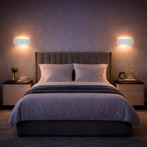 Aplique de pared retro TCP blanco de 3 niveles para iluminar el salón 6