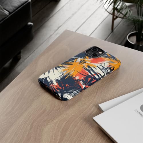 Coque rigide mate pour iPhone 14 Plus orange finition premium