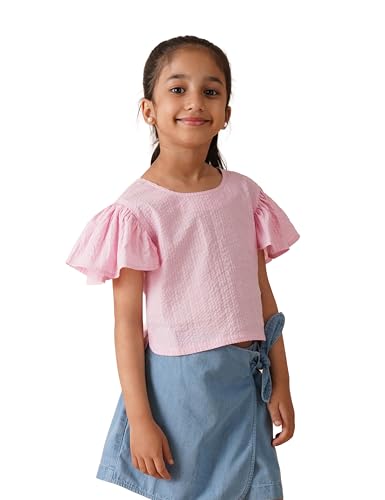 Image of Amazon Brand - Symbol Kids Girl's Cotton Regular Fit Top