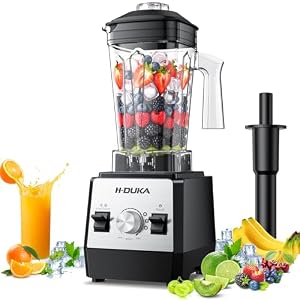 Smoothie Blender, 1400 Watt Powerful Countertop Blenders for Kitchen, 64oz Capacity Blender for Smoothies with BPA Free Container, Ice Crushing, Frozen Drinks, Puree, Protein Shakes