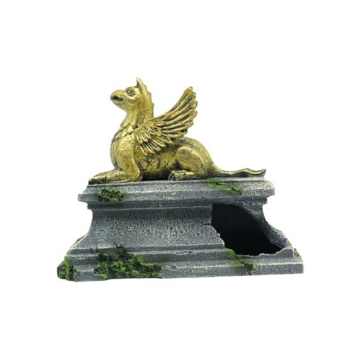 Happyyami Decoración De Acuario Estatua De Deidad Voladora Adorno De Paisajismo para Peceras Diseño Realista y Chic