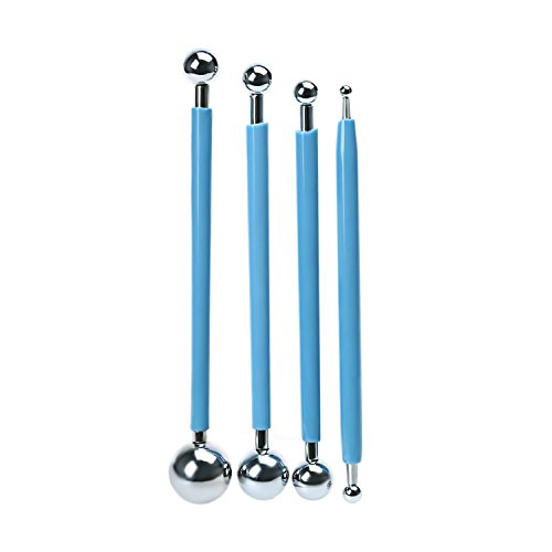 Fondant Cake Pan Flower Decorating Clay Flower Sugar Craft Ball Model Diy Tool (Medium (14Pcs)) #TOP3