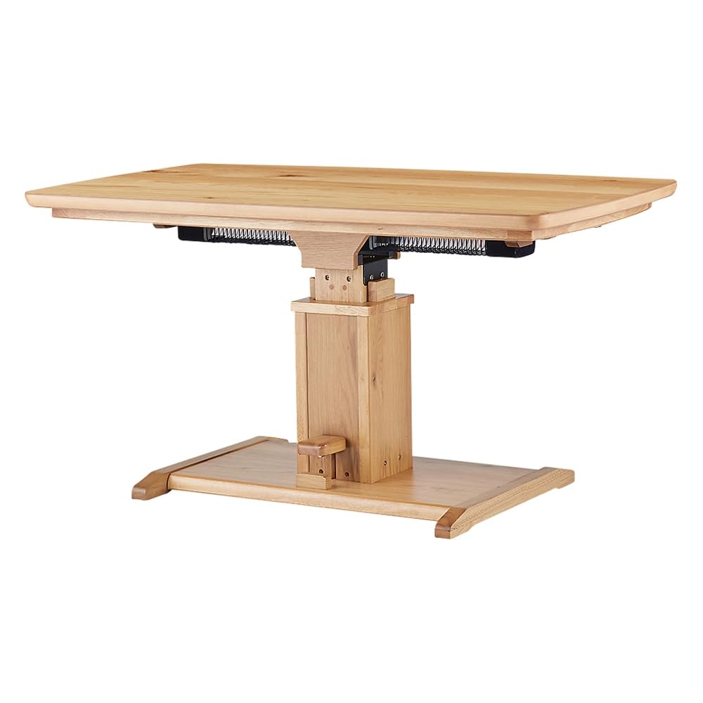 Amazon.co.jp : ディノス こたつ こたつテーブル 天然木仕上げの昇降式