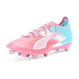 PUMA Men's Ultra Match Firm, Artificial,Ground Soccer Cleats, Hero Blue-Sunset Pink-Garnet Rose AH25, 10.5