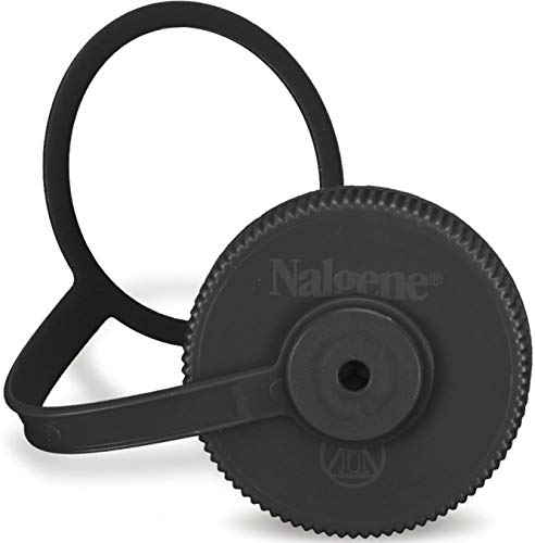 Nalgene Lid Wide Mouth Loop-Top Water Bottle (Black)