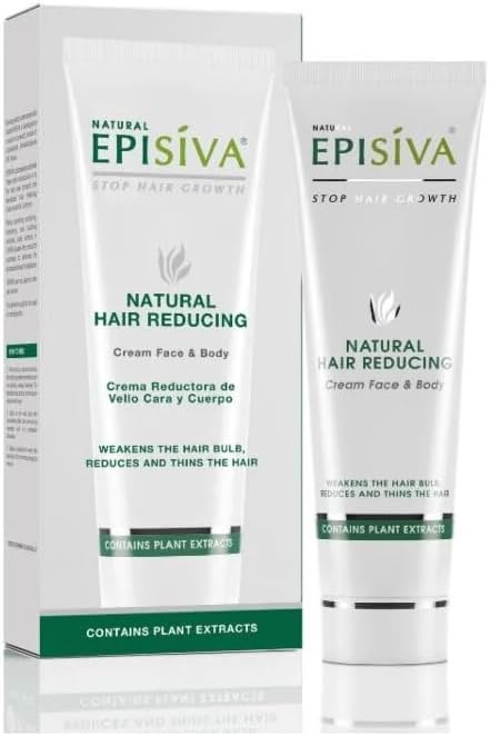 Natural Hair Reducing Cream for Face and Body Includes Natural Active Ingredients
