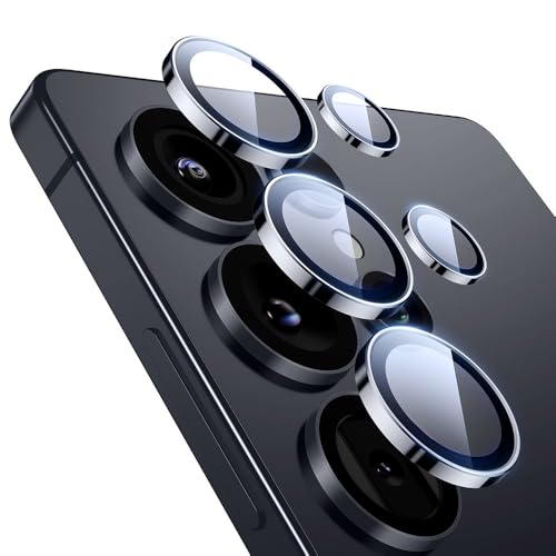 ESR for Samsung Galaxy S25 Ultra Camera Lens Protector, Individual Lens Protectors, Ultra-Thin Tempered Glass with Aluminum Edging, Case Friendly, 1 Set, Black