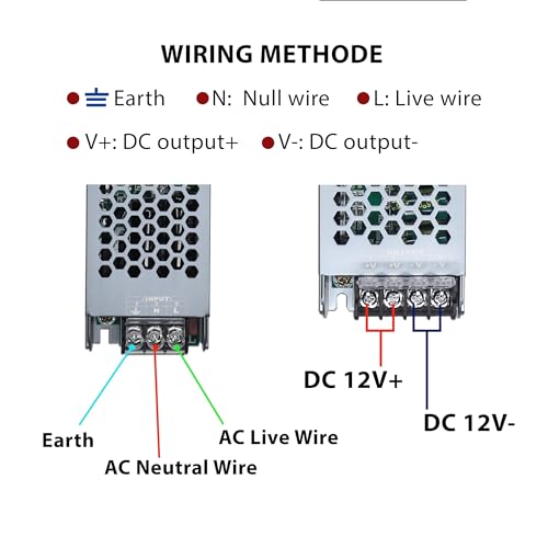 Image of Electronic Spices 12V 16.6A SMPS LED Power Supply 200W AC to DC Converter for CCTV DIY Projects, Decorative Lighting & High Current LED Driver Transformer