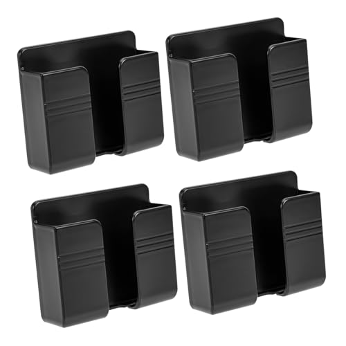 EXAOMBLE 4Piezas Soporte De Control Remoto y Teléfono De Pared Organizador De Almacenamiento para Mando y Teléfono para Mantener El Orden Casa