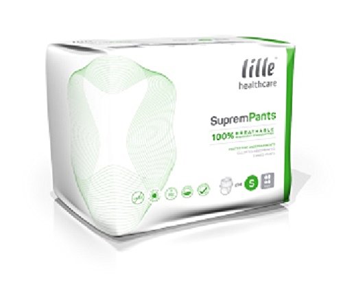 LILLE HealthcareSupremPants Incontinence Pads, Fast Absorbing Disposable Briefs for Men and Women, Maxi, Heavy Absorption, Size L, Pack of 14 (Packaging May Vary)