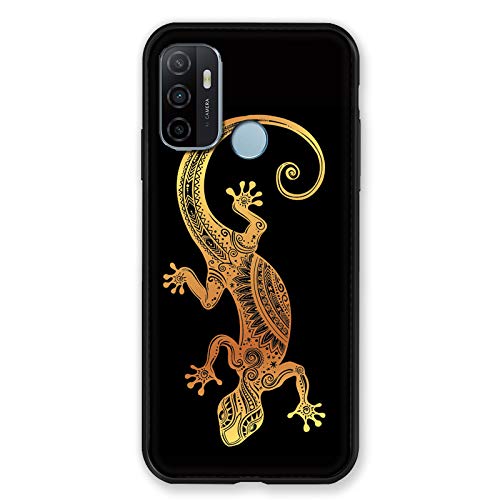 Cover per Oppo A53/A53S Animali Maori Lezard Nero
